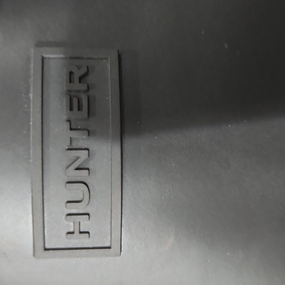 HUNTER Refined Tall Gloss Duo Boots Size 8 - Picture 5 of 8